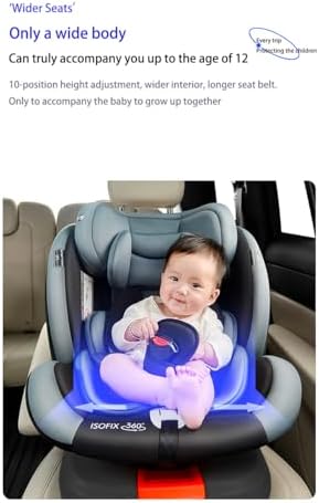 Siège auto rotatif à 360° avec sécurité avancée et confort ergonomique