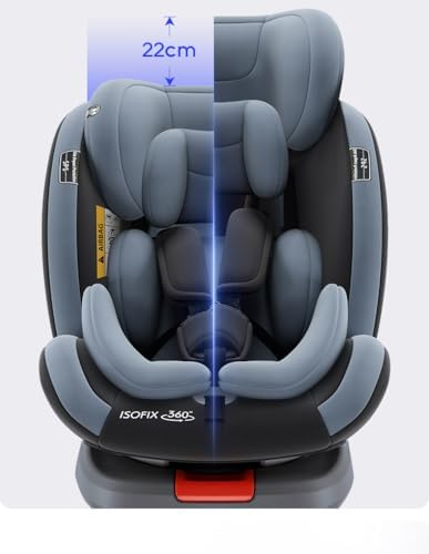 Siège auto rotatif à 360° avec fonctions de sécurité avancées et matériaux respirants