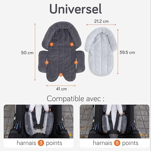 Confort et Sécurité pour Bébé avec le Réducteur Siege Auto 2-en-1