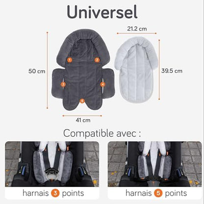 Confort et Sécurité pour Bébé avec le Réducteur Siege Auto 2-en-1