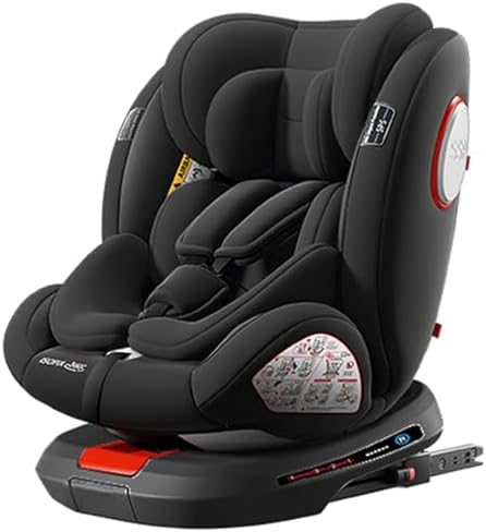 Siège auto rotatif à 360° avec sécurité avancée et confort ergonomique