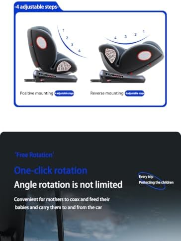 Siège auto rotatif à 360° avec fonctions de sécurité avancées et matériaux respirants