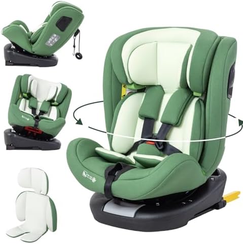 Siège auto évolutif 0-12 ans avec rotation 360° et protection multidimensionnelle
