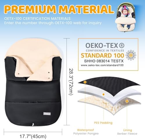Chancelière Réglable pour Siège Auto Bébé - Confort et Sécurité en Hiver