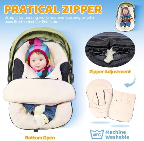 Chancelière Réglable pour Siège Auto Bébé - Confort et Sécurité en Hiver